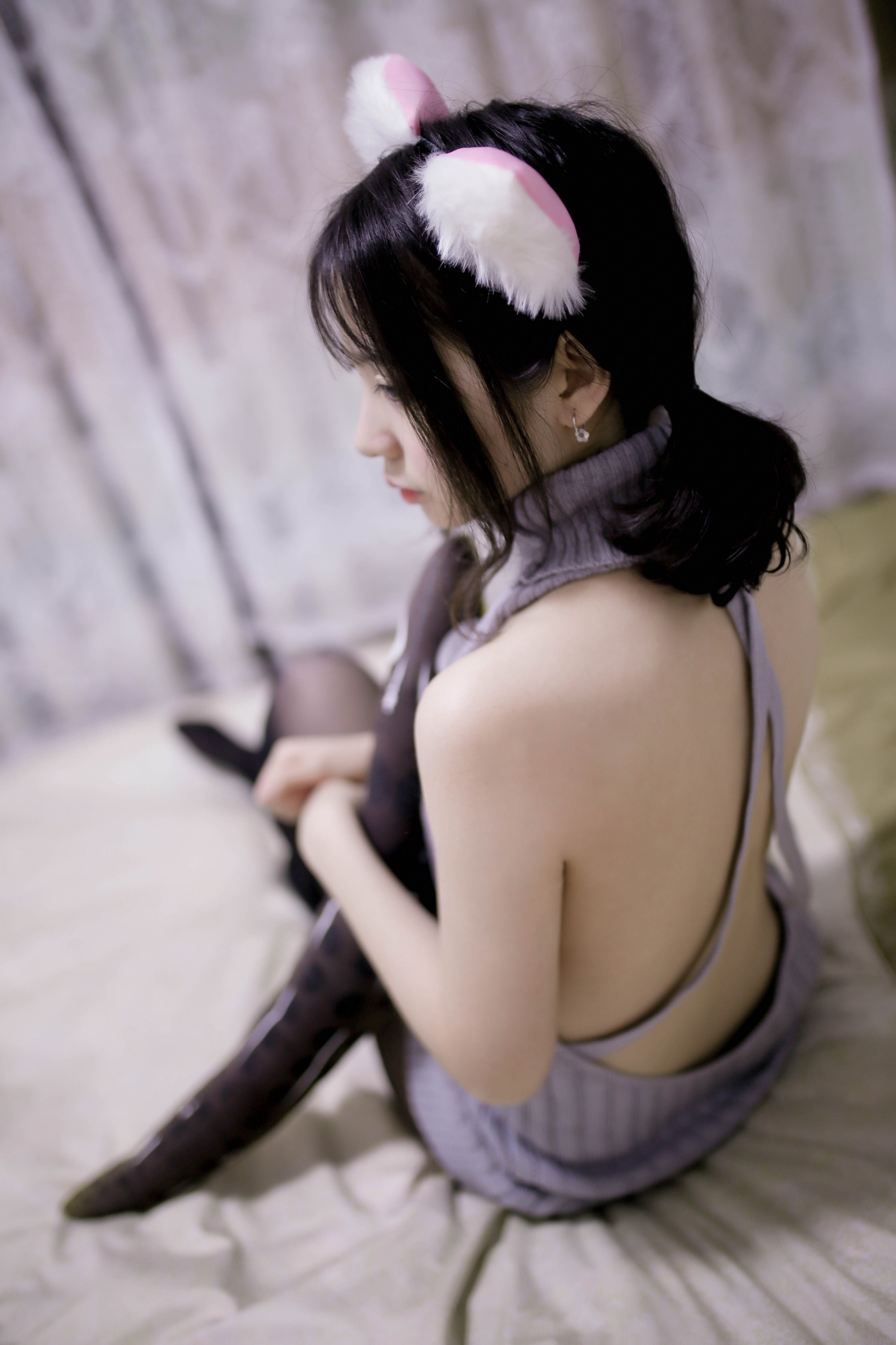 图片[1]-疯猫ss – NO.022 露背毛衣 [16P]-XikXak